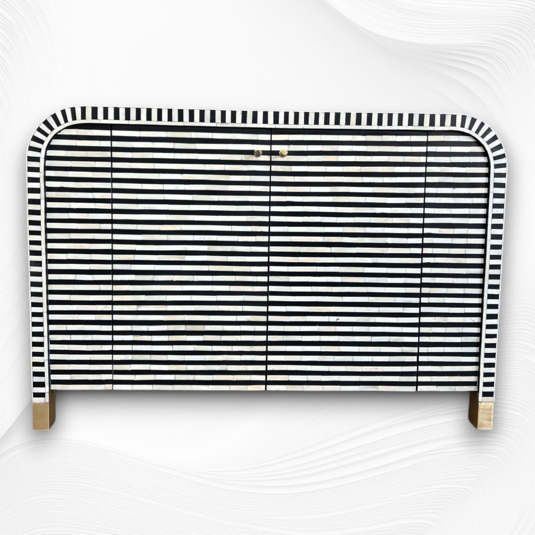 Bone Inlay Waterfall Buffet Black