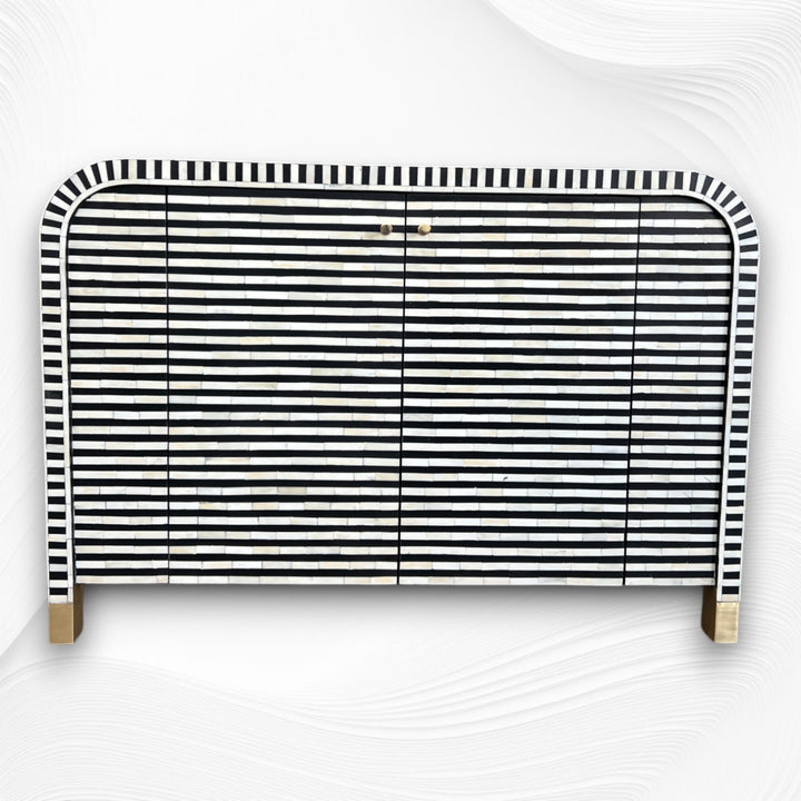Bone Inlay Waterfall Buffet Black