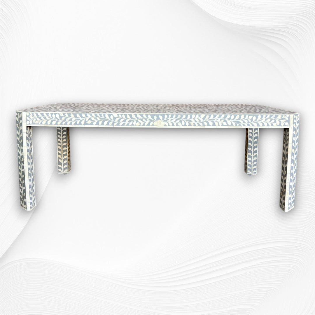 Bone Inlay Edge Coffee Table Grey
