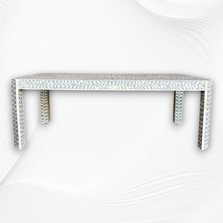 Bone Inlay Edge Coffee Table Grey