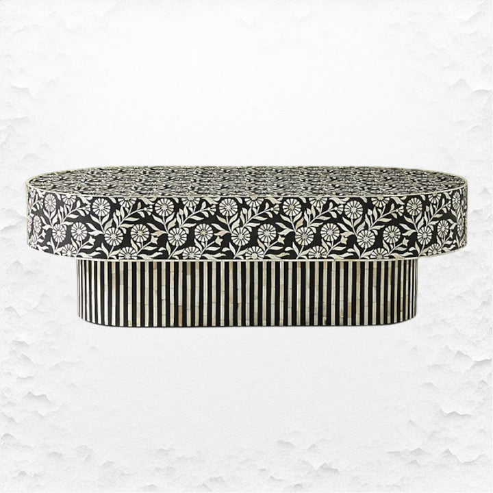 Luxury Laila Inlay Coffee Table Black