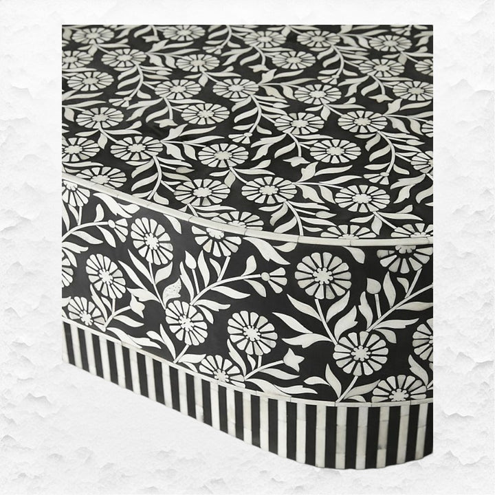 Luxury Laila Inlay Coffee Table Black