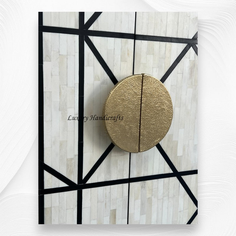 Nola Full Bone Inlay Bar Cabinet