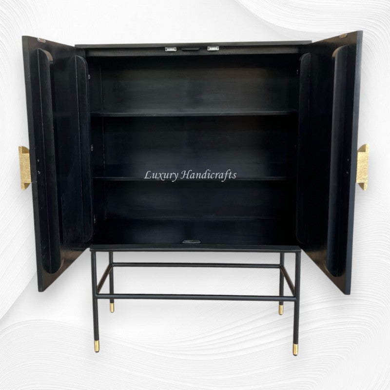 Nola Full Bone Inlay Bar Cabinet