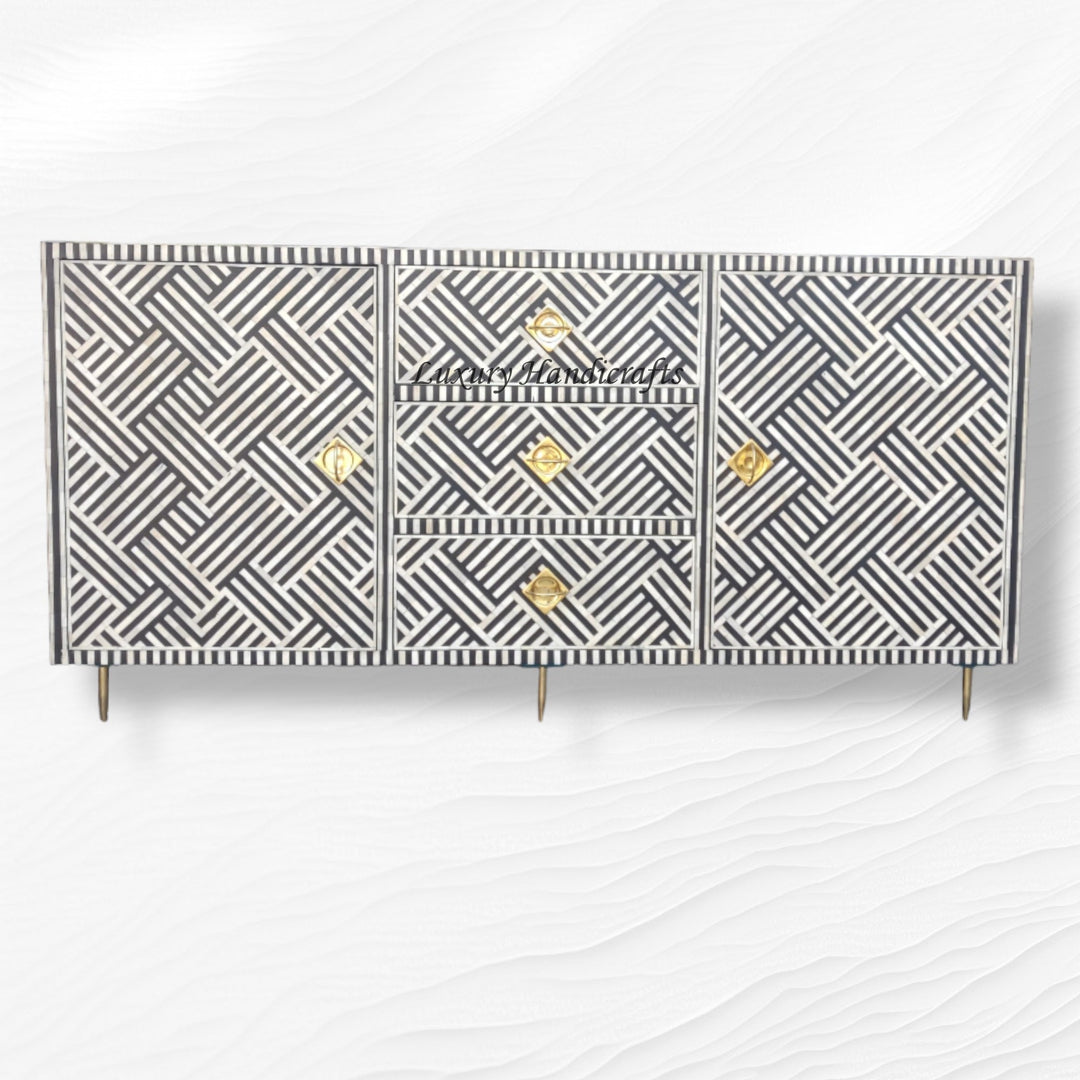 Optical Bone Inlay Buffet Black