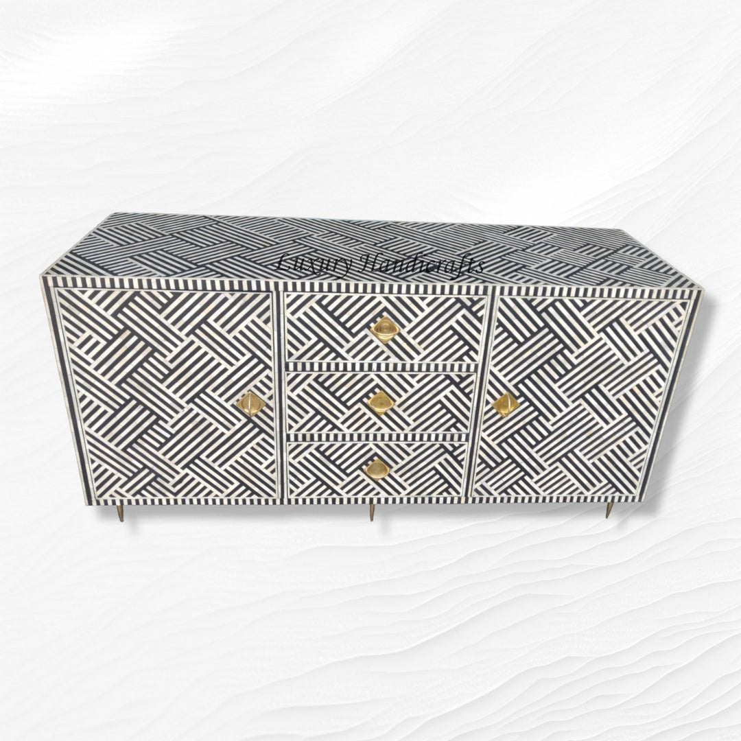 Optical Bone Inlay Buffet Black