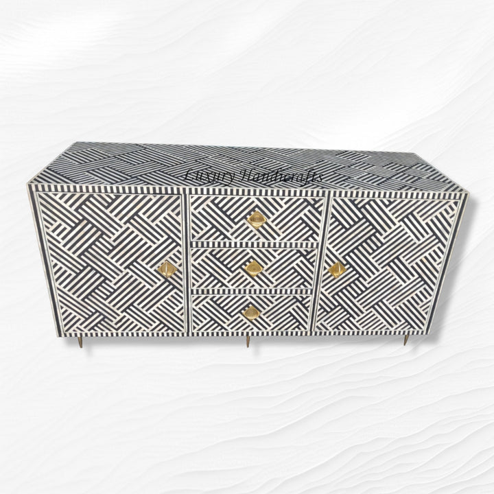 Optical Bone Inlay Buffet Black