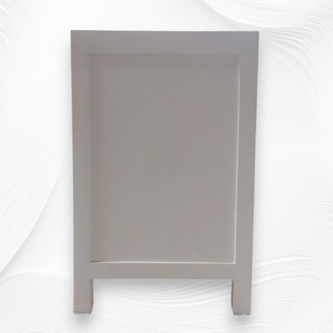 Rosa MOP Inlay 3 Drawer Bedside White