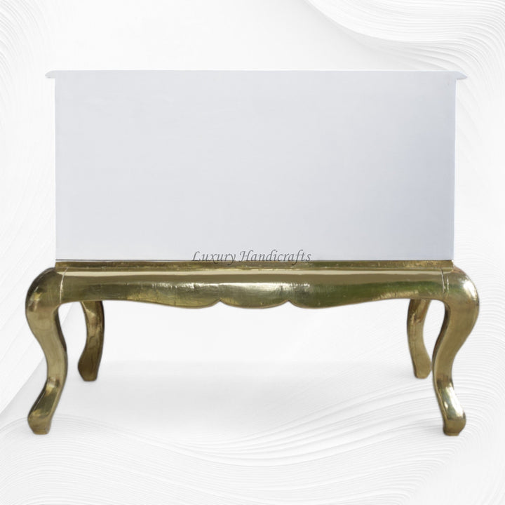 Royal MOP Inlay 2 Drawer Chest White