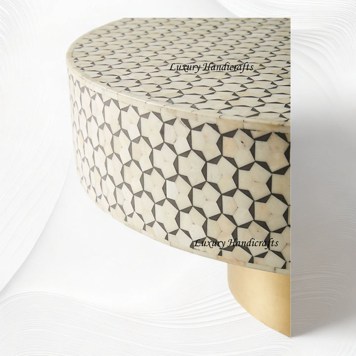 Targua Bone Inlay Coffee Table Black