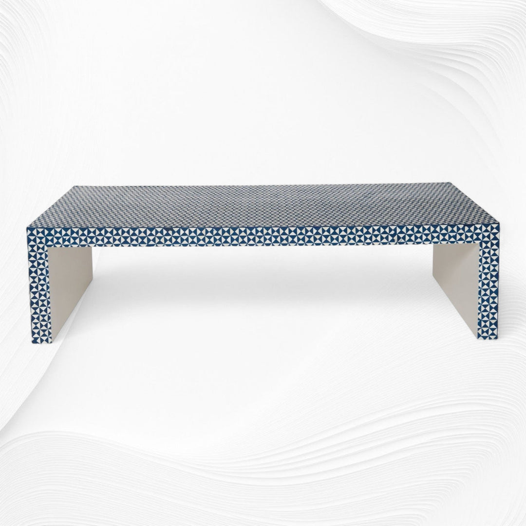 Bone Inlay Coffee Table Checks Design