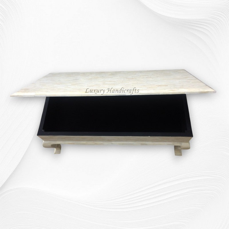 Full Bone Inlay Center Table with Storage