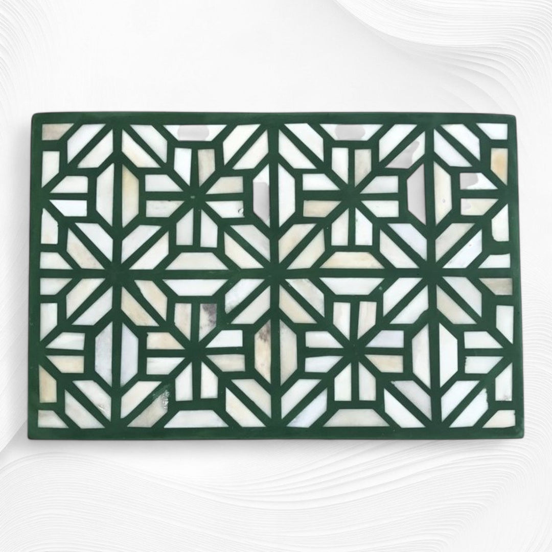 Hope Bone Inlay Box Green