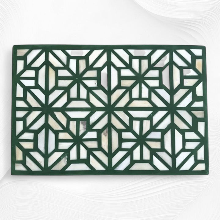 Hope Bone Inlay Box Green