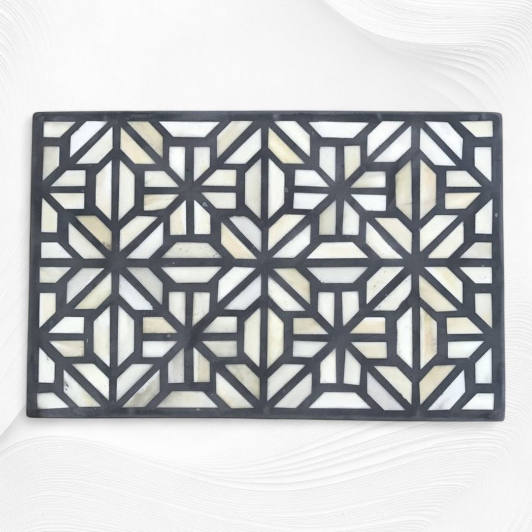 Hope Bone Inlay Box Grey